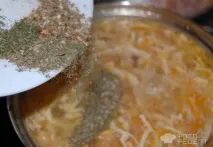 Рецепт Курячий суп з яєчними млинцями,а-ля домашня локшина рецепт