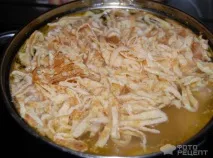 Рецепт Курячий суп з яєчними млинцями,а-ля домашня локшина курячий