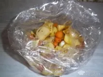 Рецепт Курка запечена з картоплею, У пакеті рецепт