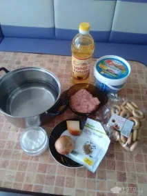 Рецепт Сушки фаршировані м’ясним фаршем, У духовці ясним