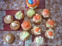 Розочки» із сьомги, Мої рецепти Закуска
