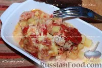 У духовці, Картопля з м’ясом, Картопля з куркою, Курка запечена, рецепти з фото на 41 рецепт ясом