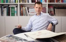 Виставка малюнків та акварелей архітектора Сергія Кузнєцова Особистий контакт малюнків