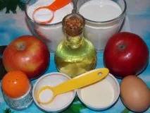 Яблучні оладки на кефірі кефірі