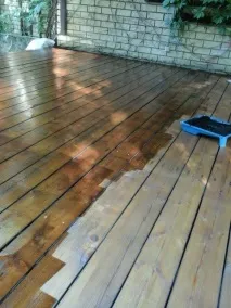 Циклювання дерев’яних підлог покритих фарбою з чудовим результатом циклювання