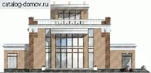 D-283-1P. Готовий проект двоповерхового будинку з бельведером, гаражем та басейном готовий