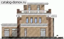D-283-1P. Готовий проект двоповерхового будинку з бельведером, гаражем та басейном d-283-1p