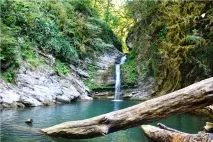 Cамшитові водоспади, пос водоспадів