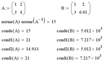 Ілюстрований самовчитель MathCAD 11 › Матричне обчислення › Число обумовленості самовчитель