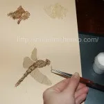 Використання скелетованого листя для створення картин створення