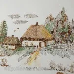 Використання скелетованого листя для створення картин використання