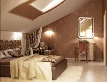 Дизайн спальні на мансарді фото спальні