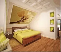 Дизайн спальні на мансарді фото можна