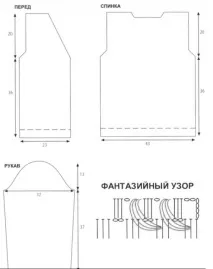 Кофти, в’язані спицями, фото, схеми моделі кофт, суконь та жакетів для жінок, в’язані спицями кофти