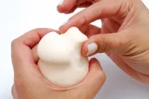 Ліплення з мастики Діда Мороза мастики