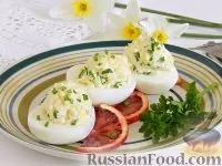 На святковий стіл, Яйця фаршировані, рецепти з фото на 41 рецепт яйця