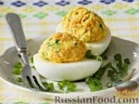 На святковий стіл, Яйця фаршировані, рецепти з фото на 41 рецепт святковий