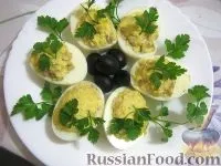 На святковий стіл, Яйця фаршировані, рецепти з фото на 41 рецепт яйця