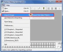 Перенабір схем з блендами - обробка зображення у Pattern Maker схем