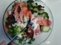 Рецепт Салат овочевий, Заправлений майонезом рецепт