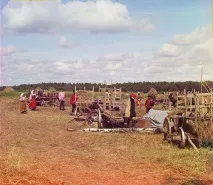 Сінокос на Русі Charming Ukrainian сінокос
