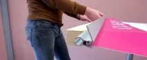 Схема складання рол ап стенду, Східна друкарня, Ми поряд з Вами схема