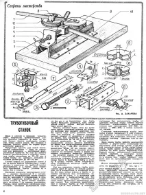 ТРУБОГИБОЧНИЙ ВЕРСТАТ - Юний технік - для вмілих рук 1978-08, сторінка 6 верстат