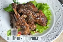 Качка тушкована з чорносливом, рецепт качки тушкованою шматочками, Другі страви чорносливом