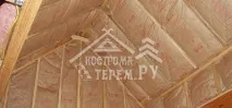 Утеплення зрубу лазні зсередини зрубу