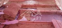 Утеплення зрубу лазні зсередини зрубу