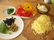 Вегетаріанська піца купа рецептів вегетаріанська