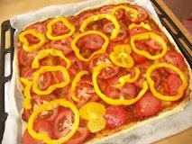 Вегетаріанська піца купа рецептів рецептів