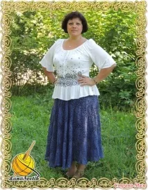 Спідниця-сонце мотивами - Все в ажурі спідниця-сонце