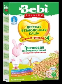 Безмолочна гречана каша дитяча з пребіотиками з 4 місяців, 200 г. дитяча