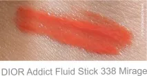 Дівчина з персиками або мій огляд на гібридну помаду Dior Addict Fluid Stick 338 Mirage гібридну