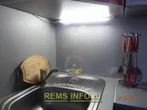 Дизайн кухні в червоно сірому кольорі 9 метрів, панельний будинок, фото червоно
