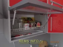 Дизайн кухні в червоно сірому кольорі 9 метрів, панельний будинок, фото кухні