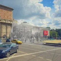 Дві Москви в одному кадрі кадрі