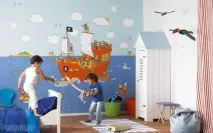 Фотошпалери у дитячій кімнаті дитячій