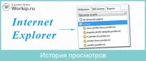 Де знаходиться історія в Internet Explorer і як її видалити знаходиться