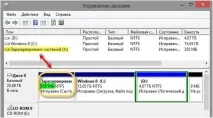 Як приховати диск зарезервований системою Windows 7 ручним способом приховати