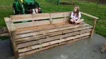 Як зробити лаву з піддонів (паллет) своїми руками піддонів