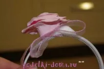 Як зробити обідок з квітами своїми руками руками