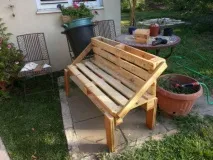 Як зробити лаву з піддонів (паллет) своїми руками паллет
