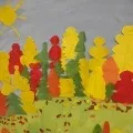 Конспект заняття з малювання аквареллю на папері, складеному вдвічі, у підготовчій групі «В заняття