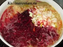 Червоний борщ з квасолею. борщ