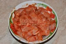 Куряче філе в томатному соусі з м’ятою, покроковий рецепт з фото. соусі