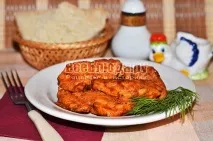 Куряче філе в томатному соусі з м’ятою, покроковий рецепт з фото. томатному