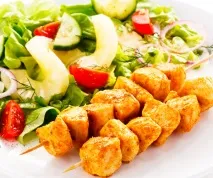 Курячий шашлик з ананасом - Кулінарні рецепти шашлик