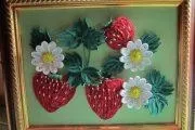 Квілінг полуниці Як скрутити ягідку з паперових роликів полуниці